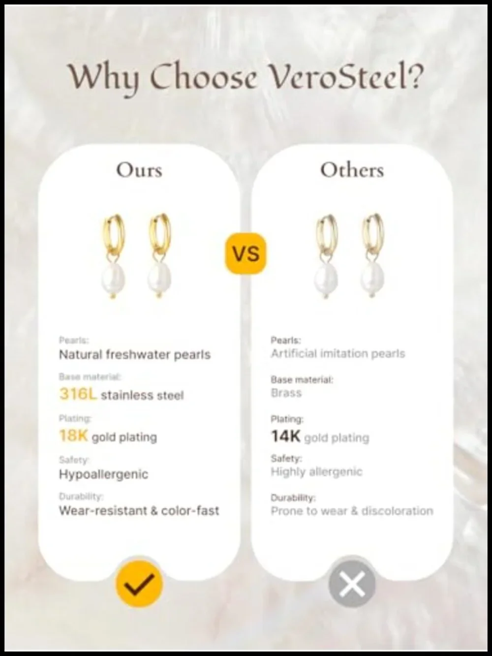 Dainty Freshwater Pearl Drop Earrings for Women Gold Huggie Hoop Dangle